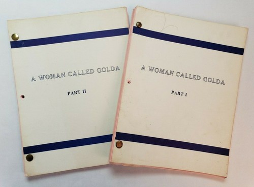 EINE FRAU NAMENS GOLDA / Harold Gast 1981 TV-Film Drehbuch, Israels Premierminister