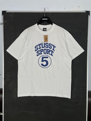 ★送料・関税込★STUSSY★5 SPORT TEE★NAVY Stussy Sportswear Tee Navy Men's - SS24 - US