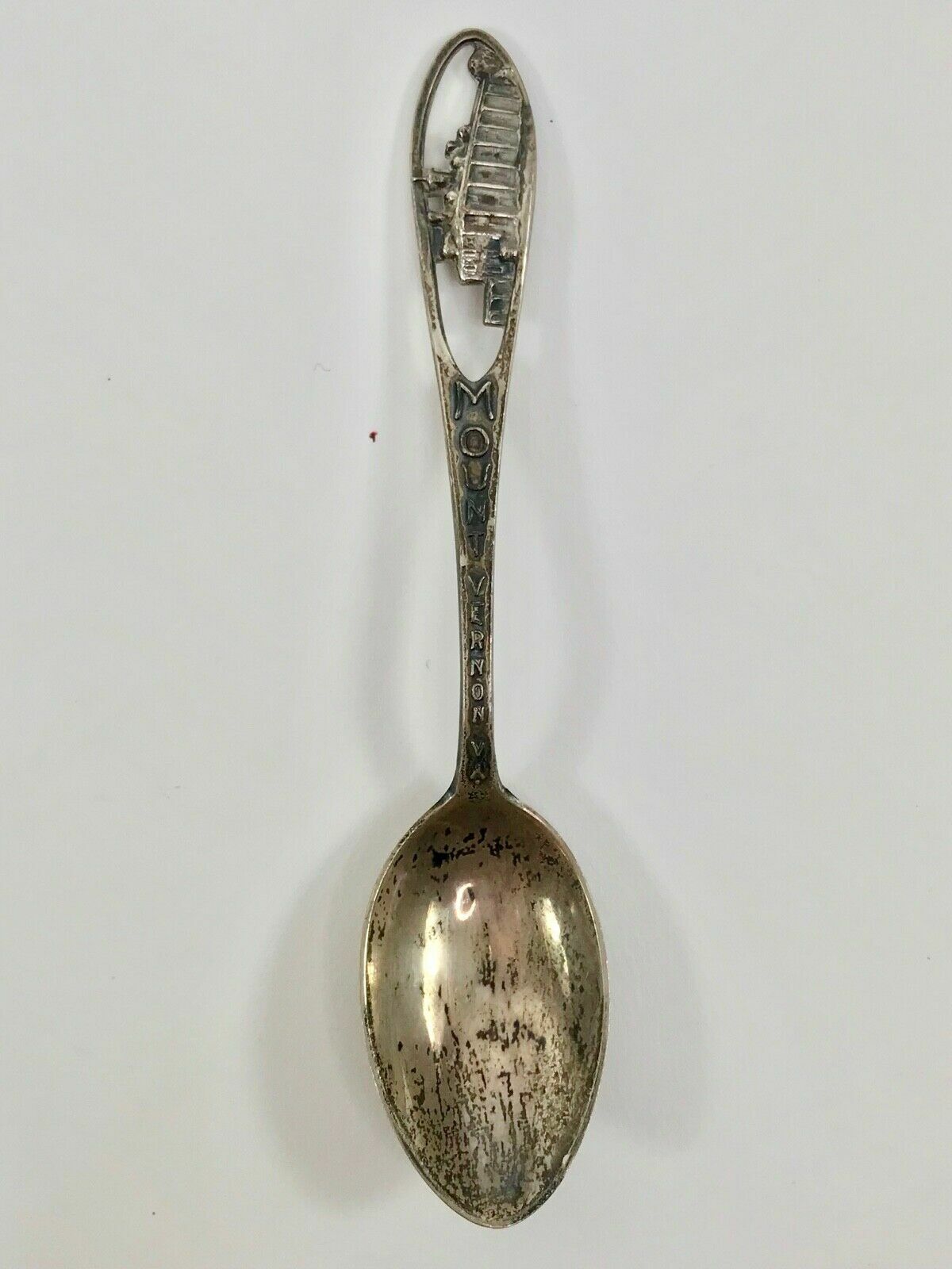 VINTAGE Mount Vernon VA Sterling Silver Demitasse Souvenir Spoon