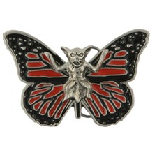 Bat with Butterfly Wings Belt Buckle