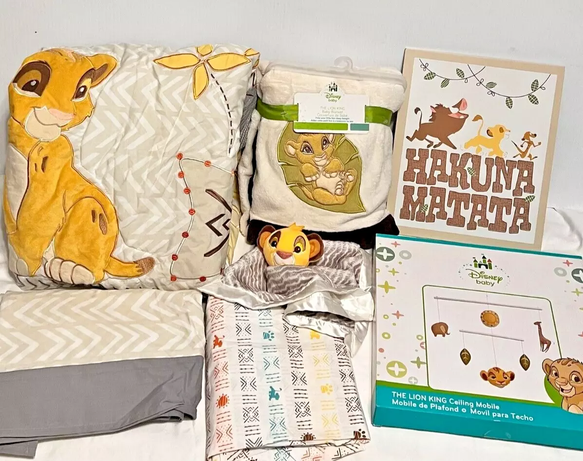The lion top king crib set