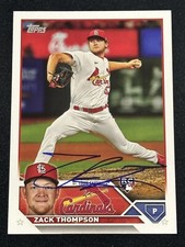 2023 Topps Series 1 Zach Thompson Signed Card #34 St. Louis Cardinals RC Auto