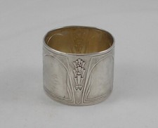 *RAR* Gro&szlig;er Jugendstil Serviettenring C.Zeller / Bruckmann in 800er Silber 3051