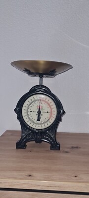 EKS Waage Made in Sweden Metall 5 KG Deko Vintage 50er Jahre  *NEU*