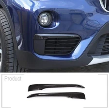 ABS Carbon Fiber Front Bumper Fog Light Cover Trim 2pcs For BMW X1 F48 2016-2020