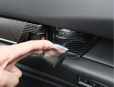 Carbon Fiber Style Inner Door Handle Bowl Cover Trims For Honda Accord 2018-2022 - Foto 6