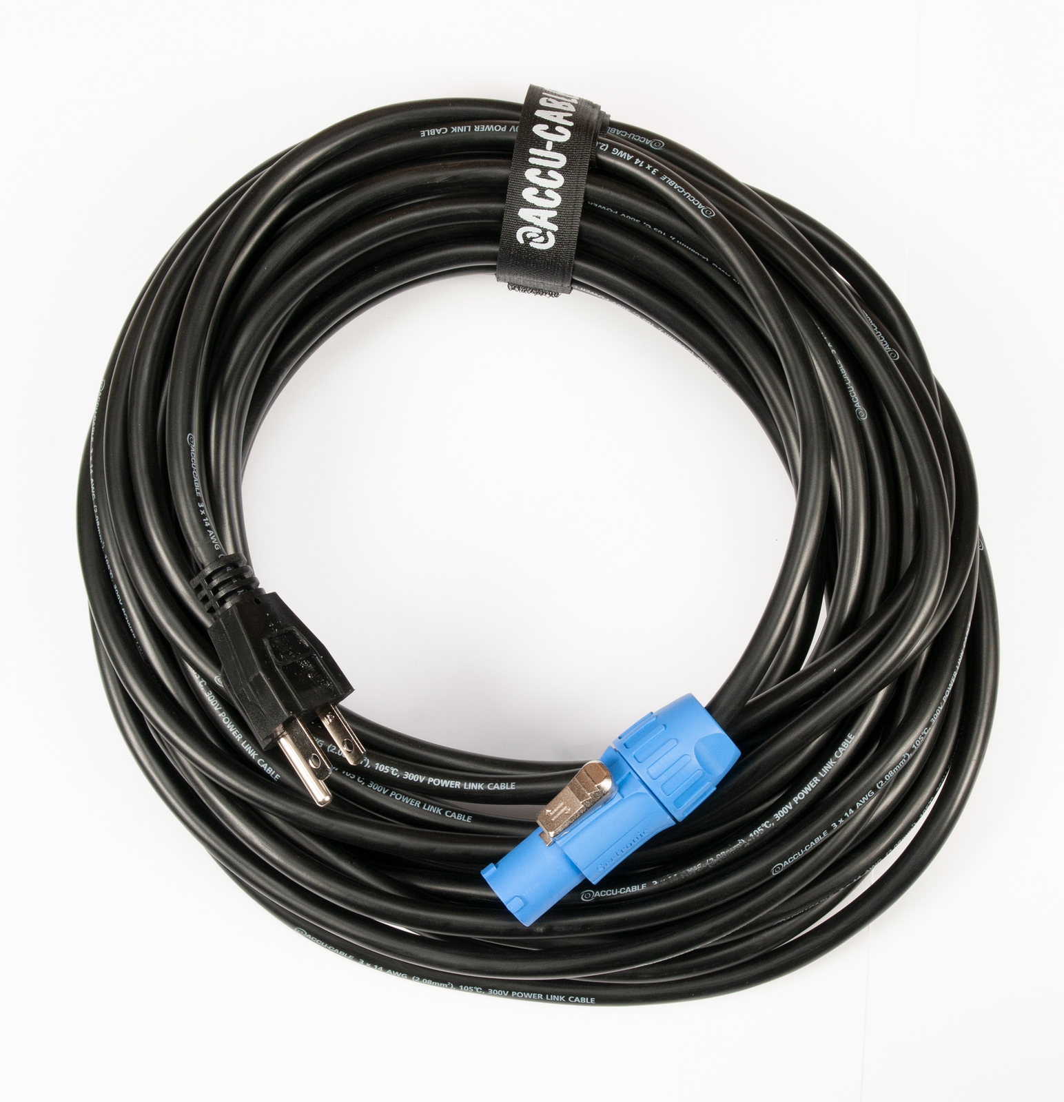 50-Футовый фиксирующий разъем питания Accu-Cable SMPC50 для подключения кабеля питания Edison ADJ