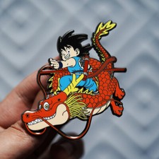 2.8" Anime Son Goku  Shenron Metal Pin Badge brooch Collectible Gift
