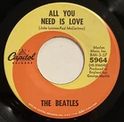 The Beatles – All You Need Is Love – Capitol Records – 5964 – 1967 45 RPM 7" EX