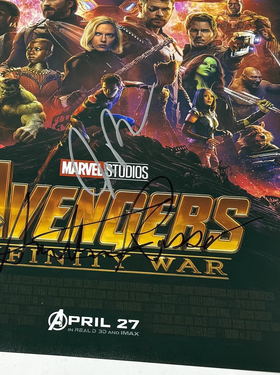 Joe & Anthony Russo Signed Autograph Avengers Infinity War Movie