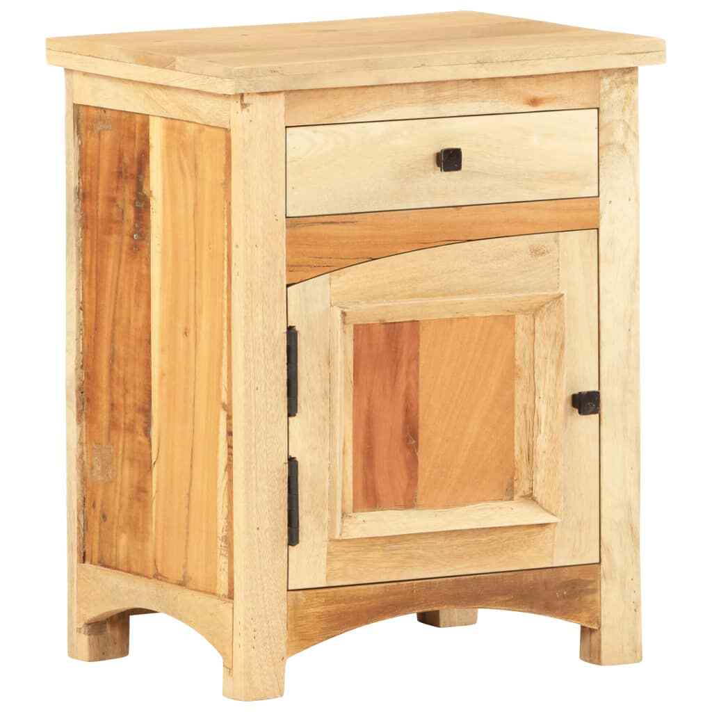 Compact 15.7x11.8x19.7 Inch Solid Reclaimed Wood Bedside Cabinet by vidaXL