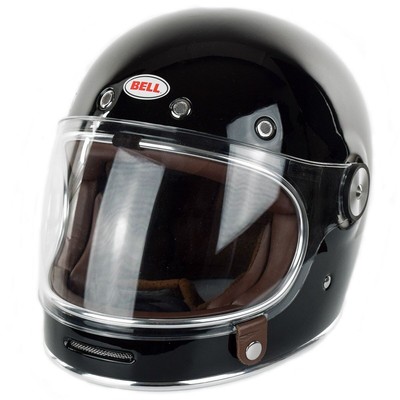 verano OFERTA BELL BULLITT negro brillante retro cafe racer moto casco PARA  | eBay