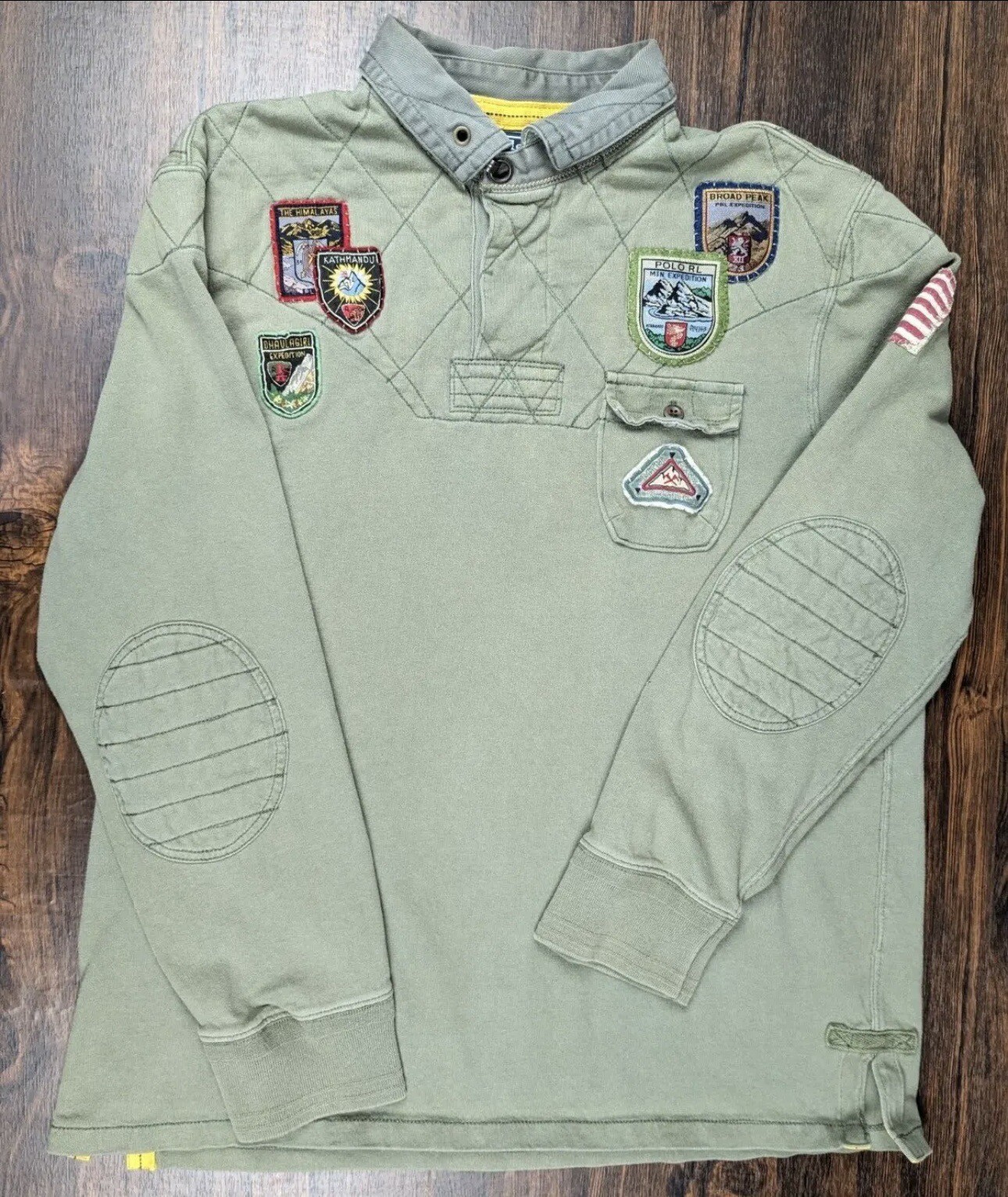 POLO RALPH LAUREN Mens Rugby Mtn Expedition Shirt Pat… Gem