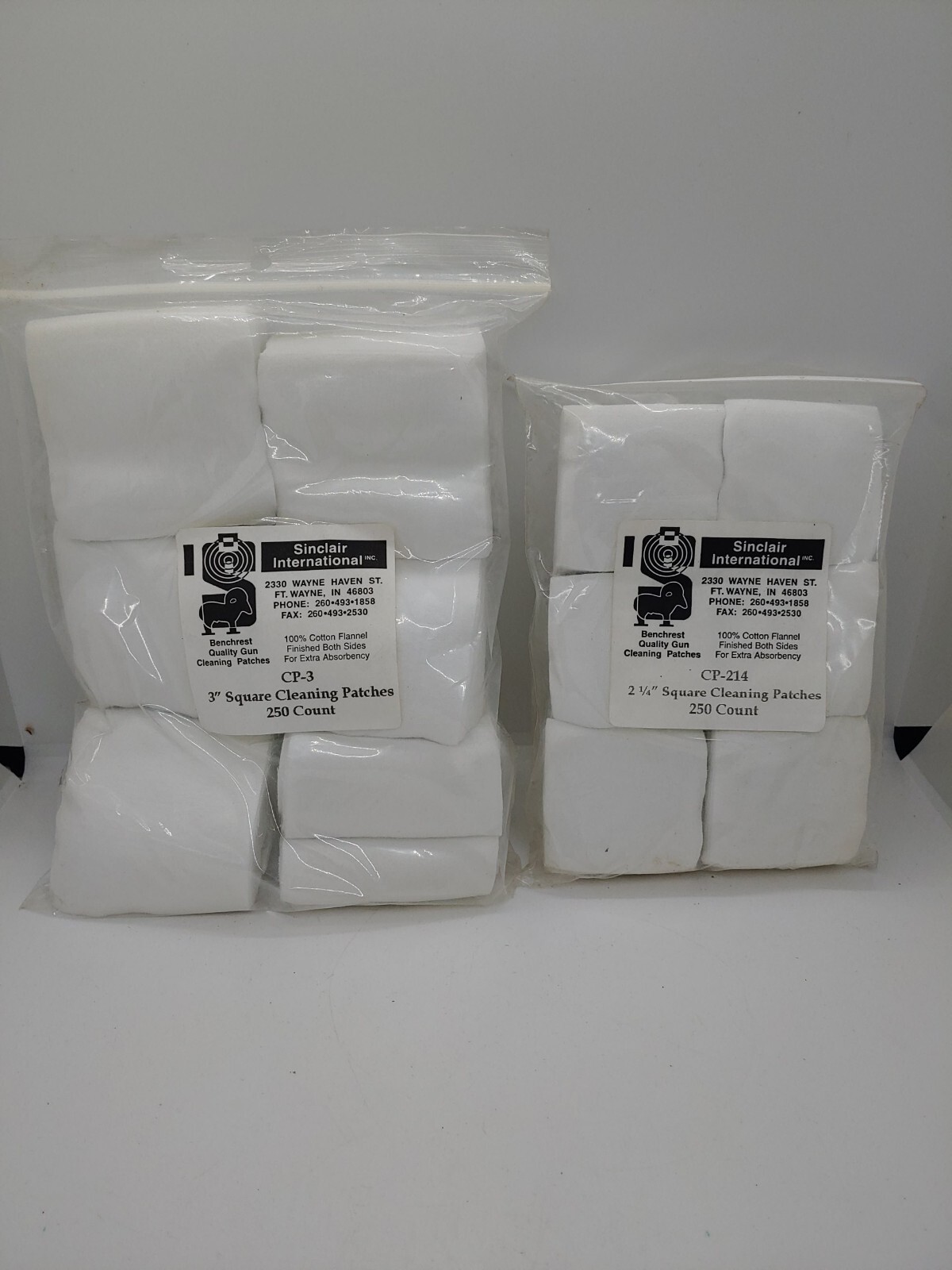 Gun Cleaning Cloth Patches (2 Pack 500 pc), 100 Cotton. P3 eBay