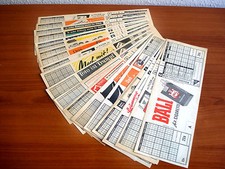 17 St&uuml;ck Wettschein Jahrgang 1956 - 1958 - 1959 Toto konvolut