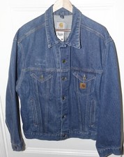 Vinrage Carhartt Denim Jacket Made In The USA Men’s Large Blue