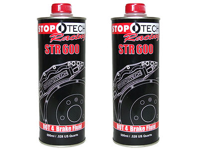(2x 500mL Cans) Stoptech Racing STR600 High Performance 594F DOT 4 Brake Fluid