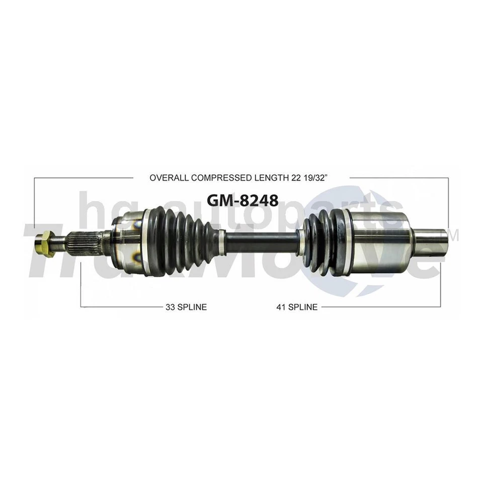 Junta CV + cojinete de cubo de rueda para Cadillac DeVille 4,6 L 2005 2004 2003 2002 2001 Foto 3 de 4