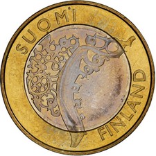[#1274355] Finlandia, 5 Euro, Finland Proper, 2010, Vantaa, Bi-metallico, SPL, K
