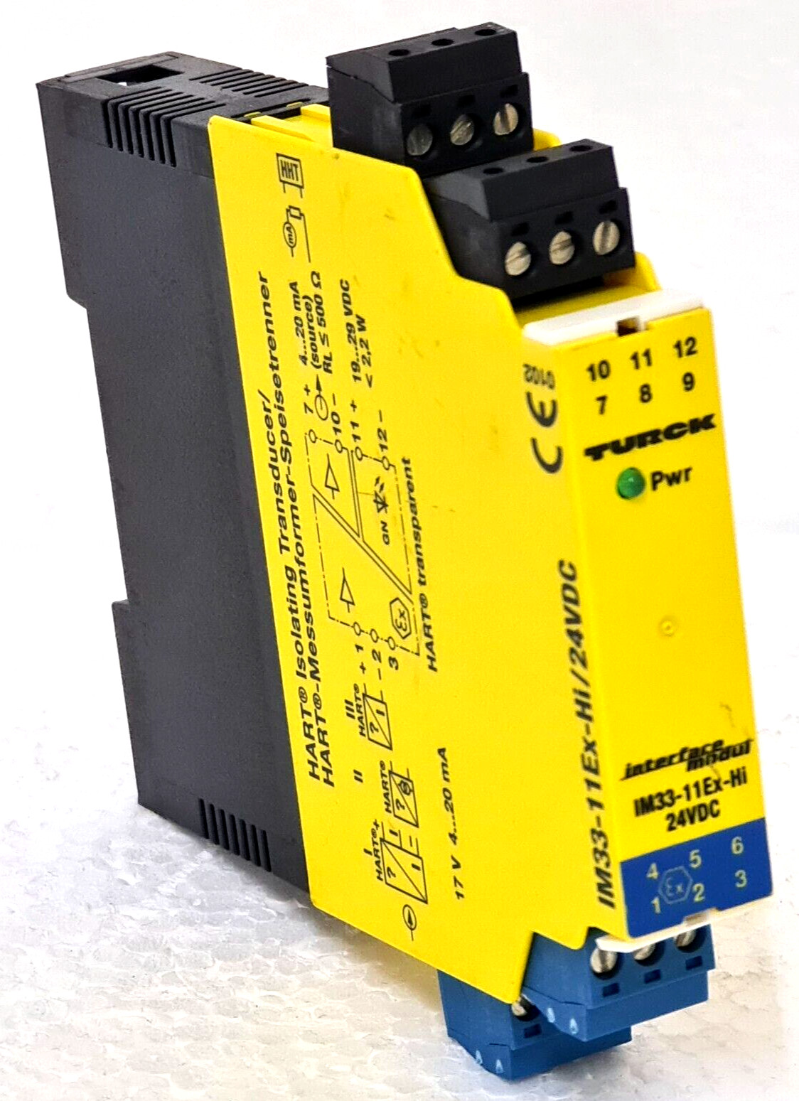 TURCK IM33-11Ex-Hi/24VDC HART Isolating Transducer 1-Channel Ident. no.: 7506440