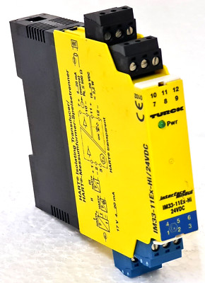 TURCK IM33-11Ex-Hi/24VDC HART Isolating Transducer 1-Channel Ident. no.: 7506440