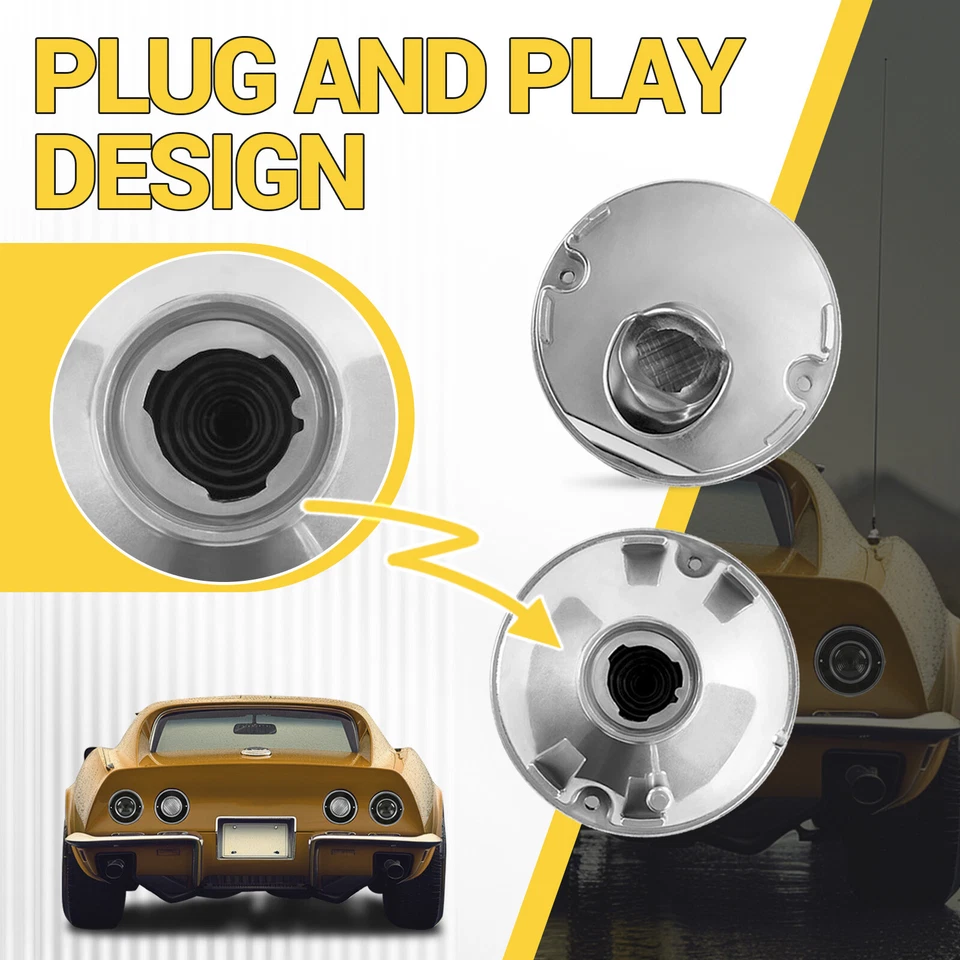 Комплект задних фонарей и задних фонарей для Chevrolet Corvette C3 1975-1979 дымчатые - Изображение 3 из 4