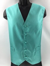 St Patrick Men's Vest Light Green with White Specks Two Pockets Sizes XS-2XL