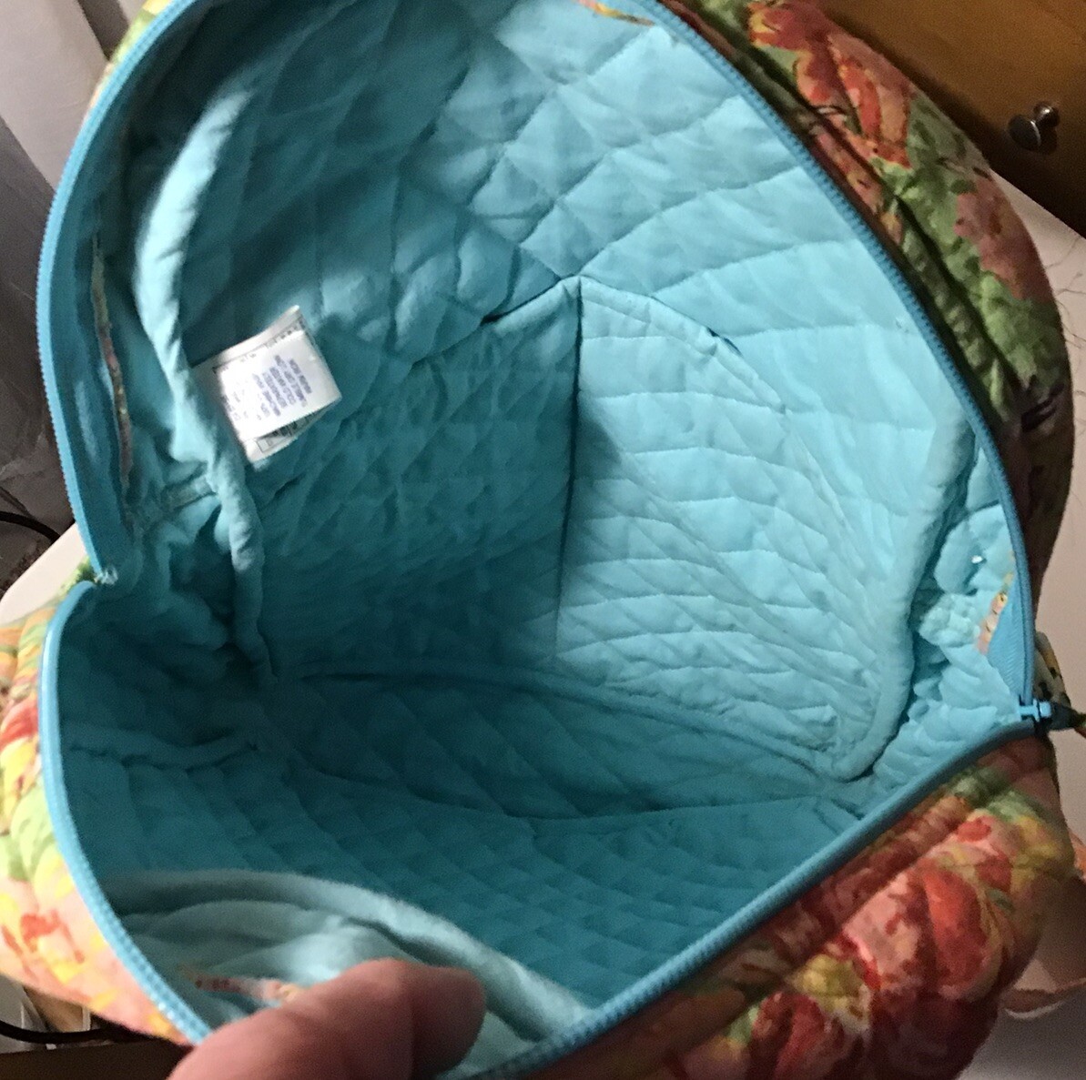 CORNELL Floral  Patchwork Quilt BACKPACK Pink Gre… - image 5