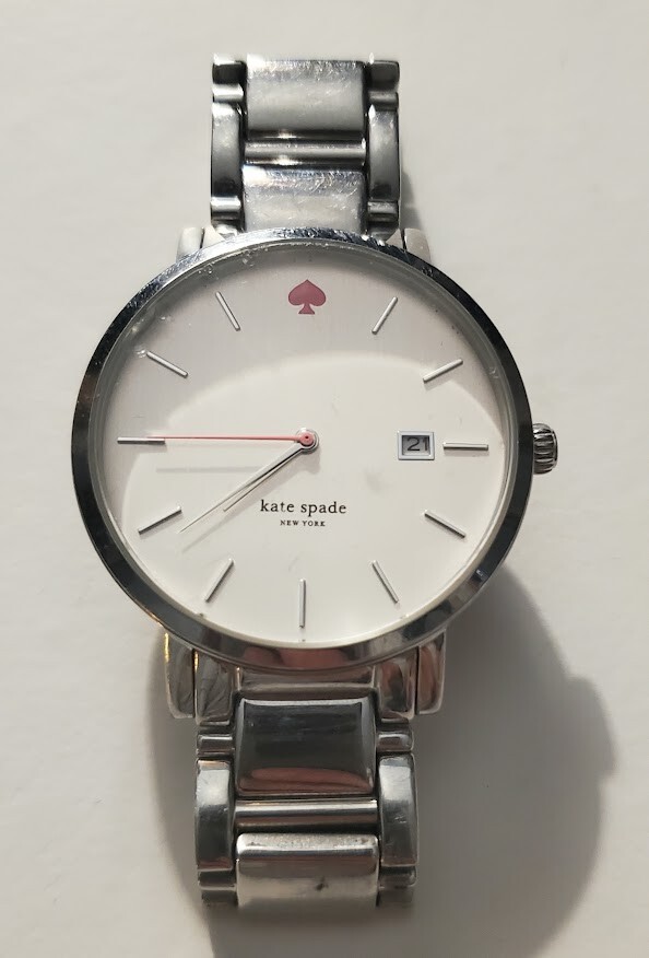 Kate Spade Gramercy Watch Women Silver Tone Date 30M New  display picture 1