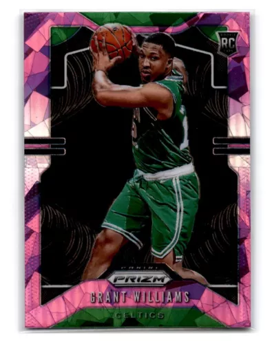 2019-20 Panini Prizm #267 Grant Williams RC Pink Cracked Ice - Boston Celtics