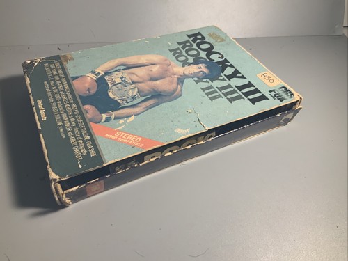 1982 Rocky III - 3 VHS Tape - CBS Fox Video Big Box Red Label Pull Out Rental - Picture 13 of 18