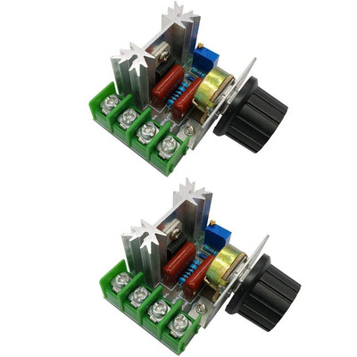 2pcs 2000W AC Motor Speed Control Controller Adjustable Voltage Regulator 50-220