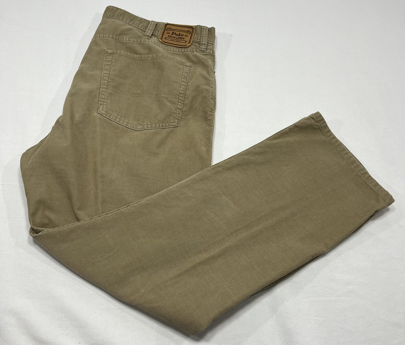 Vintage Polo By Ralph Lauren Corduroy Pants Men’s Sz 40x30 Beige RN 41381 eBay