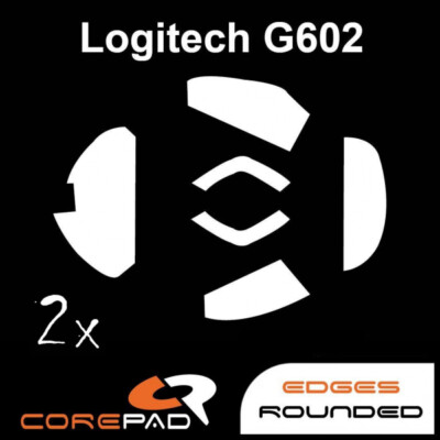 Corepad Skatez Logitech G602 Replacement Mouse Feet Teflon PTFE Hyperglides