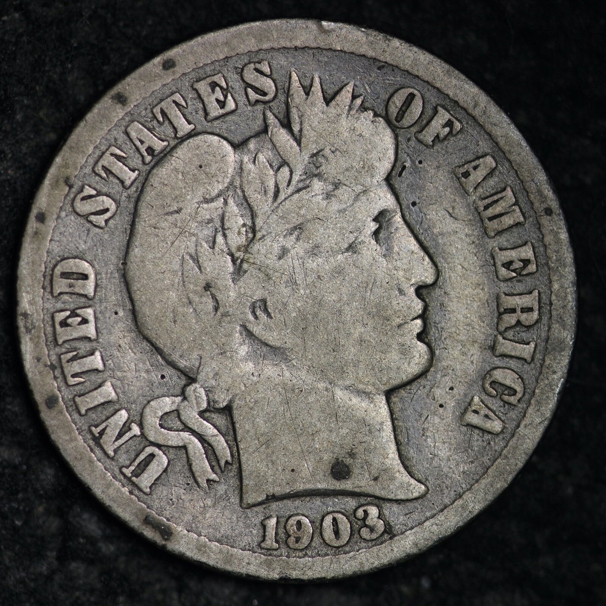 1903-O Barber Silver Dime CHOICE VG E392 TVF | eBay