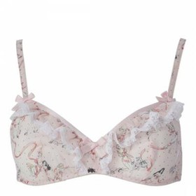 AGENT PROVOCATEUR SAUCY PICTURES  PINK CINTA SOFT CUP BRA & THONG 2 SMALL BNWT