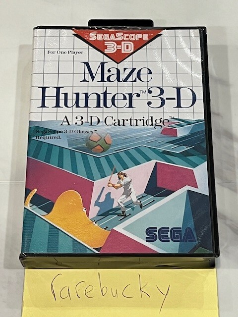 Maze Hunter 3-D (Sega Master, 1988) for sale online | eBay