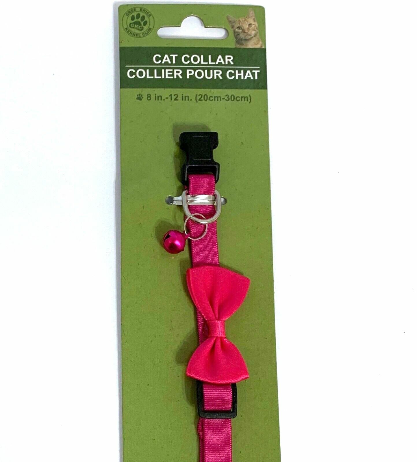 Greenbrier Kennel Club Adjustable Cat Collar with Bow Tie and Bell eBay