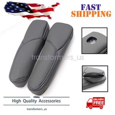 New Leather Front Seat Armrest Replacement Cover For Honda Cr-v Crv 2007-09 Gray
