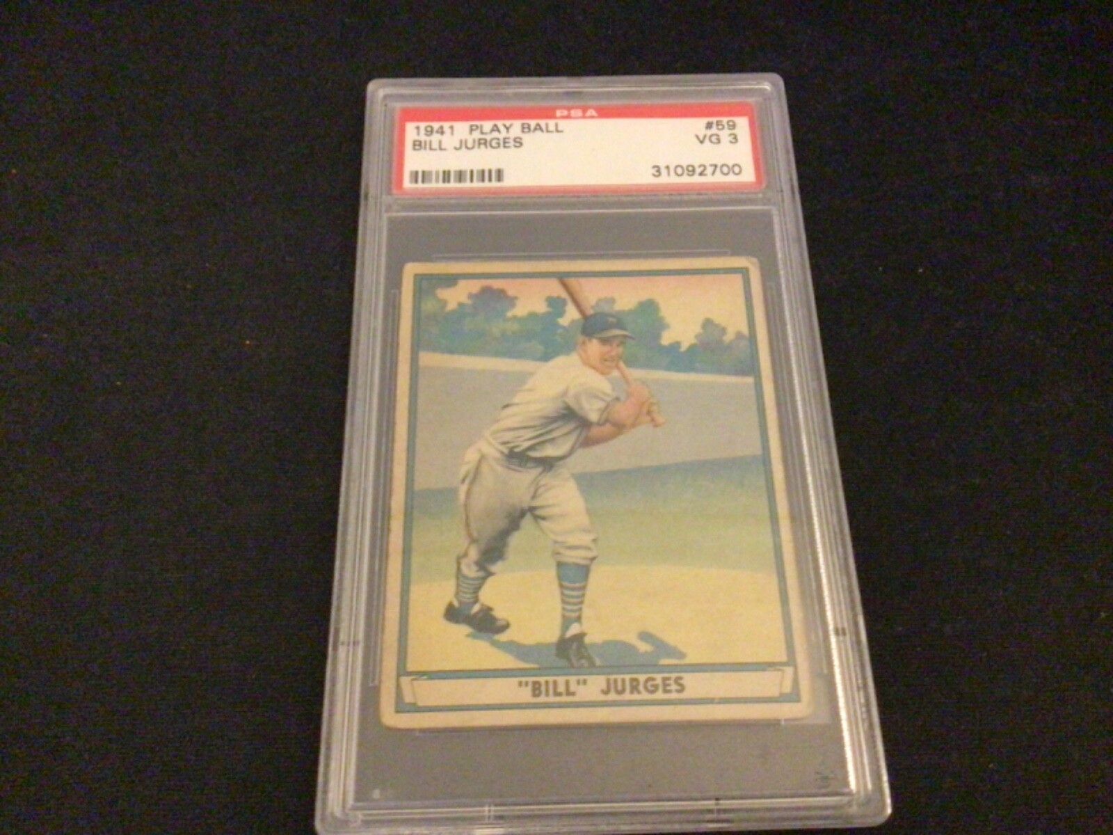 1941 Play Ball Bill Jurges #59  PSA 3