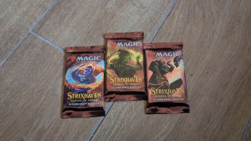 3x Draft Booster Packs - Strixhaven School Of Mages - Magic The Gathering - MTG
