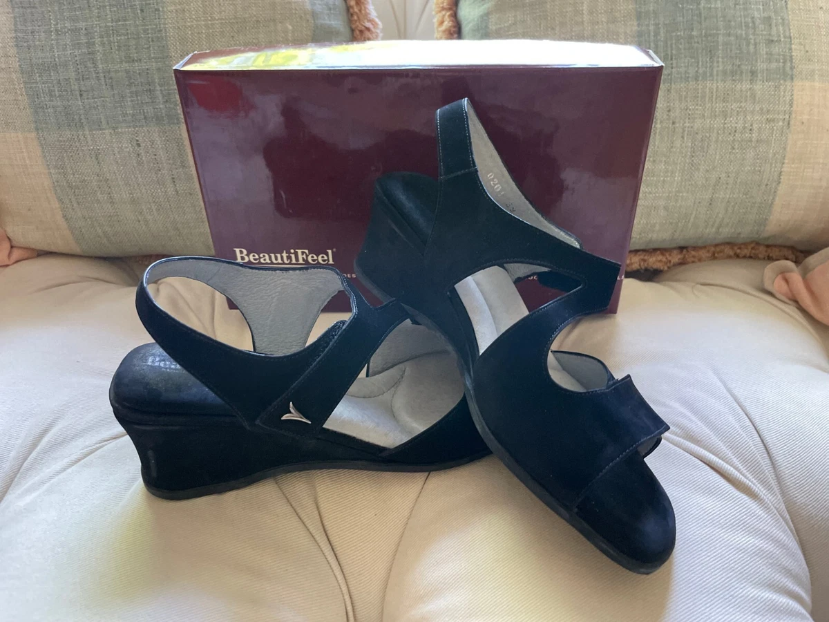 Womens Beautifeel Shoes Sandals Black Comfort Sandal Sz 8 8.5 or
