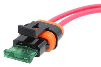 Tbest - 5 Pezzi Portafusibili Inline A Lama Mini 12V 30A Per Auto - Sostituzione Cablaggio Accessori Elettrici