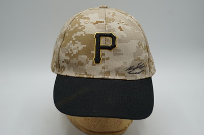 #ad #ad Pittsburgh Pirates MLB Desert Camo Baseball Cap Hat Signed Autographed PNC Bank $24.99