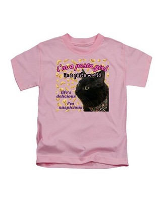 T-Shirt I'm A Pasta Girl In A Pasta World Erwachsene Spaß Katze Meme inspiriert Top