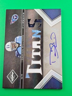 Damian Williams 2010 Limited Phenom Rookie Card Auto RC PATCH 108/199 #221 Titan