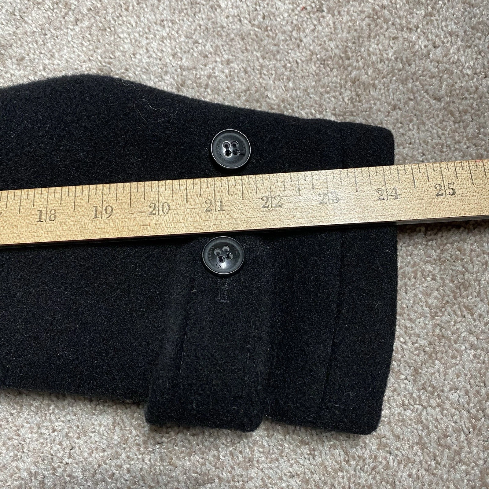 Gloverall Original English Coat Jacket Black Wool Donkey Formal Chore 36 XS - product detail image 11