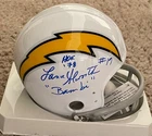 Lance Alworth Autograph San Diego Chargers Mini Helmet HOF ‘78 Bambi #19