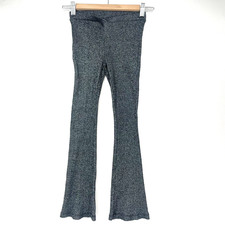 NWT Zara Girls Flare Leg Bellbottom Shimmer Leggings Size 9 CM 134 Ribbed