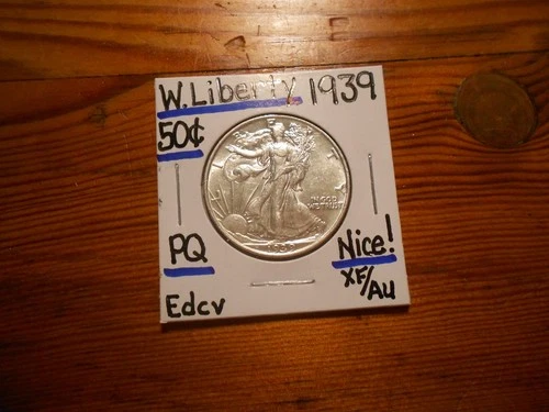 1939 Walking Liberty Silver Half Dollar XF/AU BEAUTY!!!! PQ!!!! LOOOOOOOK!!!!!